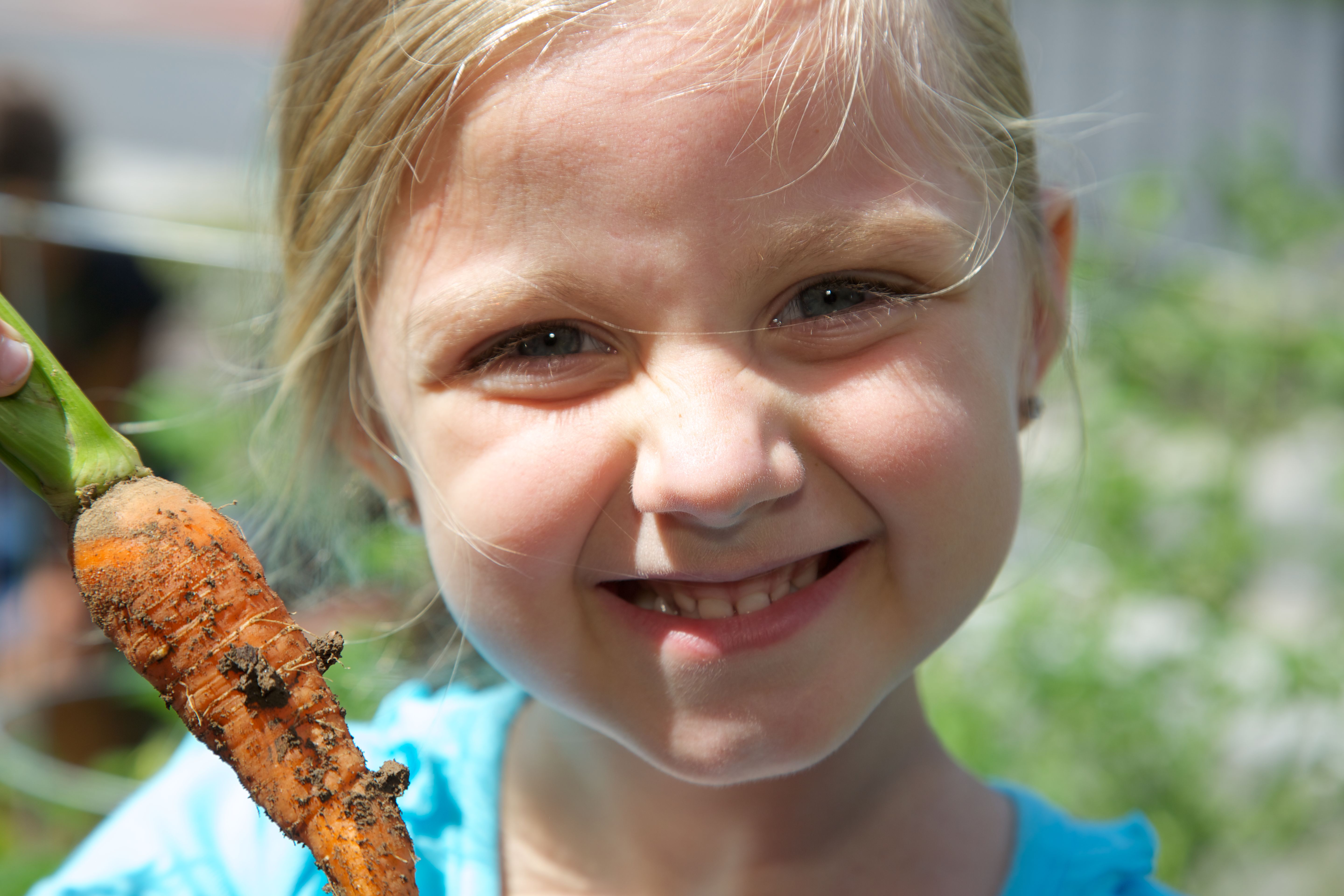 Child learning outdoors
