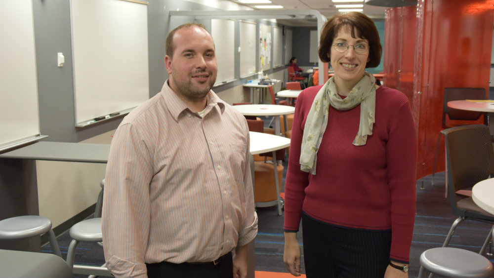 Ted Mathews and Kathleen D'Aprix oversee Learning Center operations.