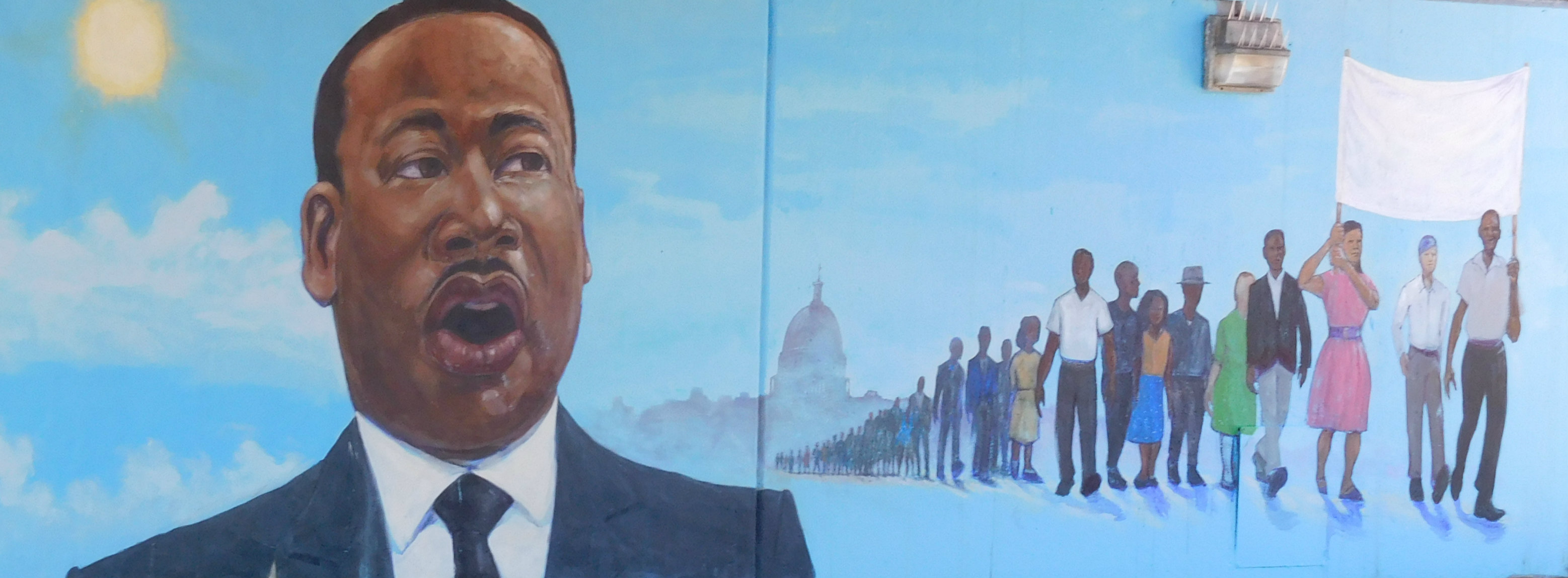Across from the Douglass mural there will be one of Dr. Martin Luther King.