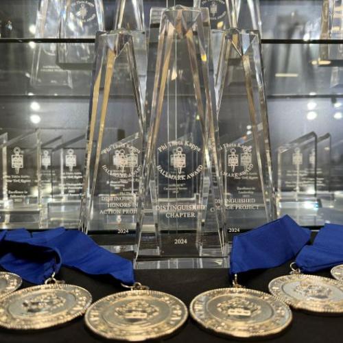Onondaga Community College's Chapter of International Honor Society Phi Theta Kappa was recognized with numerous international awards for its outstanding performance during the 2023-2024 academic year.