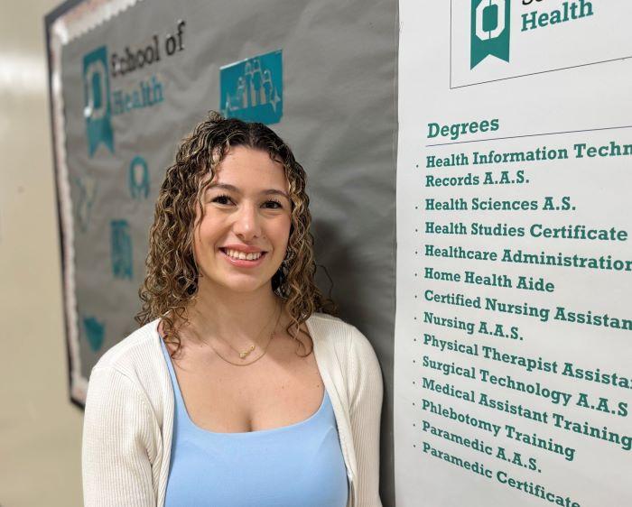 Laura Frateschi is about to complete her Health Sciences degree debt free thanks to the OCC Advantage program. In the fall she'll be enrolled at SUNY Upstate Medical University. Laura Frateschi is about to complete her Health Sciences degree debt free thanks to the OCC Advantage program. In the fall she'll be enrolled at SUNY Upstate Medical University.
