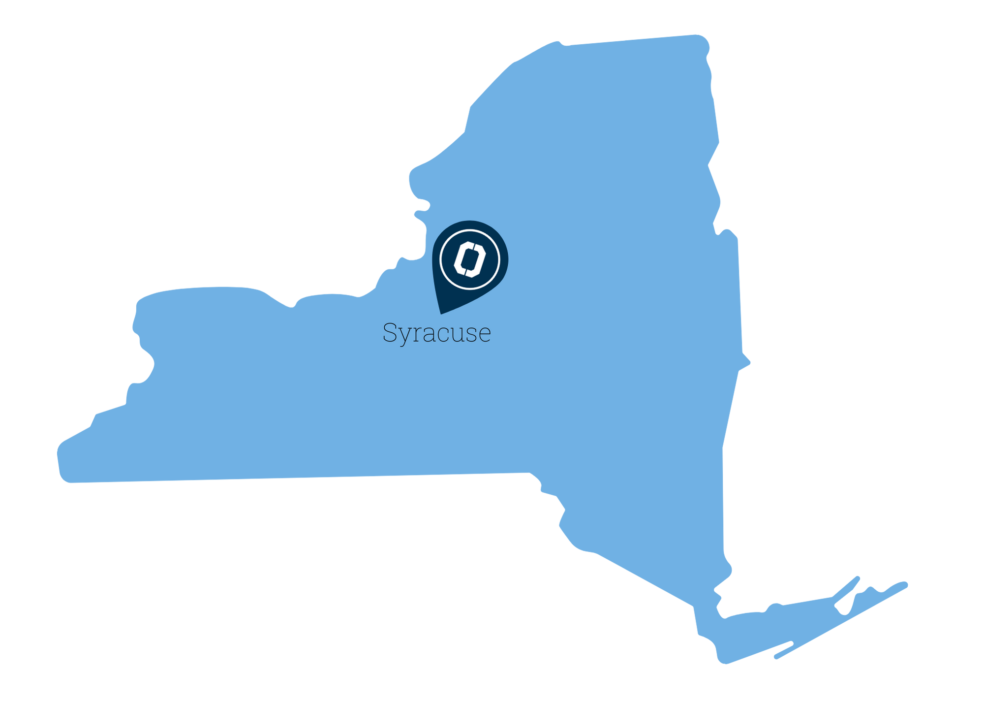 Map of NY with OCC marked
