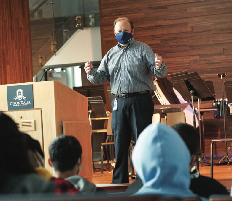 Nick Cerro, at “Writing Beyond the Classroom: The Importance of Writing Throughout your Career” event held on October 27, 2021.