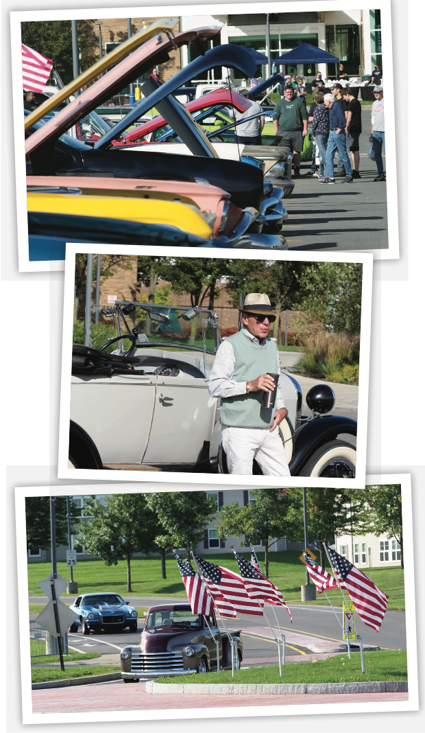 Image of Classic Cars attending classic car show on the OCC campus