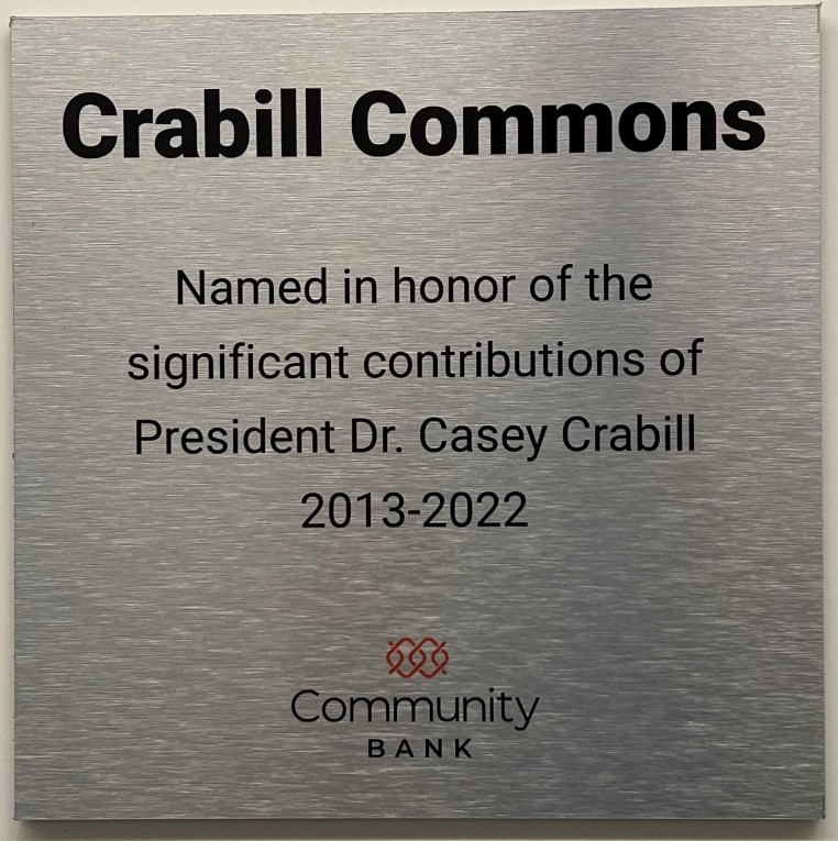 Crabill Commons plaque