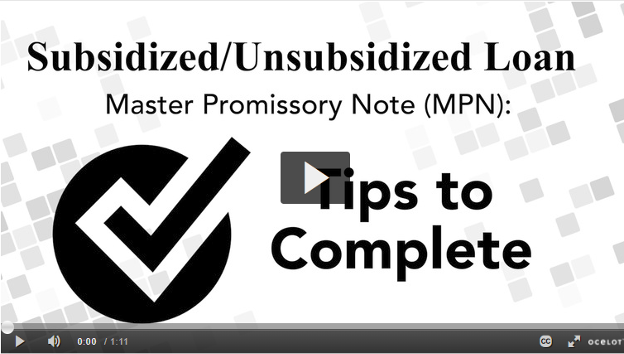 Video on Tips to Complete MPN