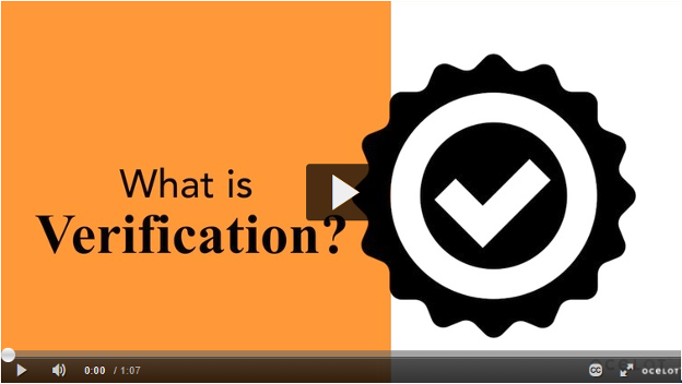 Video about Verification