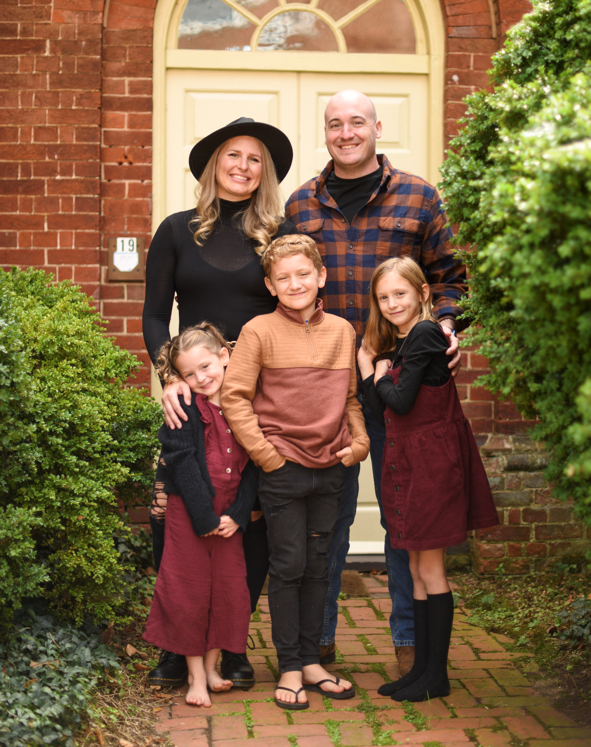 Meet the Cleland's! Front row (left to right): Vivian, Colton, and Charlotte. Back row (left to right) Kimberly and Jeff.