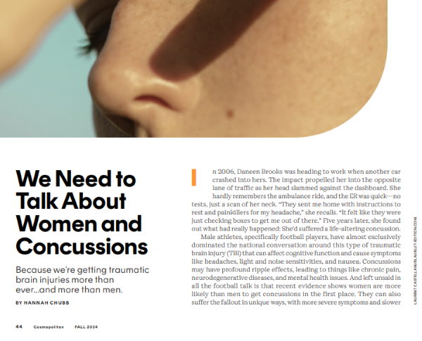 Daneen Brooks' story was highlighted in the most recent edition of Cosmopolitan magazine.