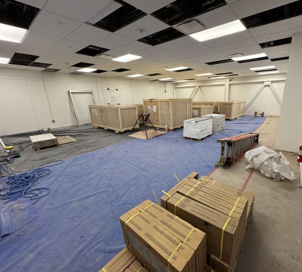 This space on the second floor will be the home of OCC's new HVAC Training Center.