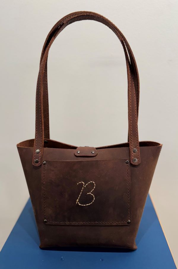 "Leather Tote" by Olin Stratton.