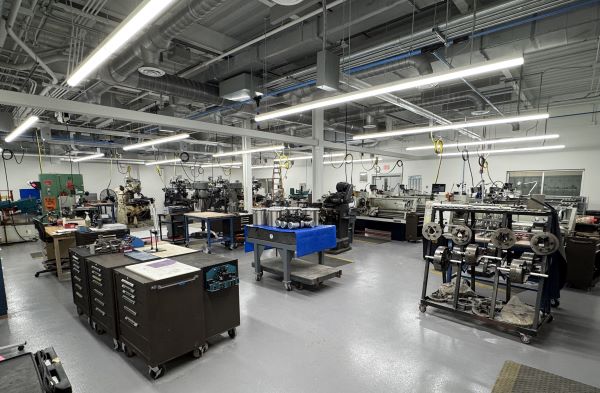 The Machine Tools Lab has a new home on the first floor of the Whitney Applied Technology Center.