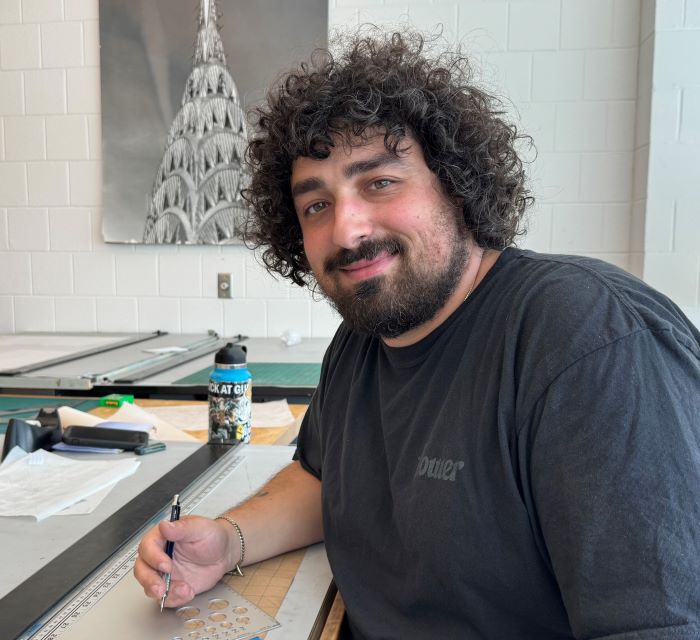 John More is in Onondaga Community College's Architectural Design Studies degree program. The tuition-free SUNY Reconnect program fueled his desire to return to college.