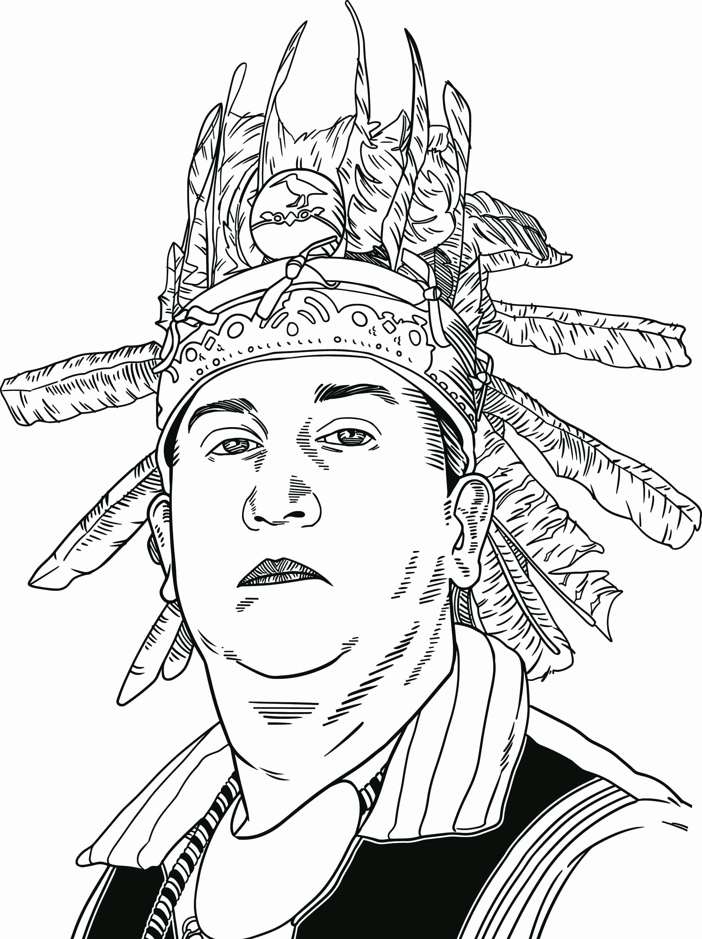 Drawing of Brandon Lazore