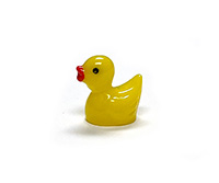 Small yellow rubber duck figurine