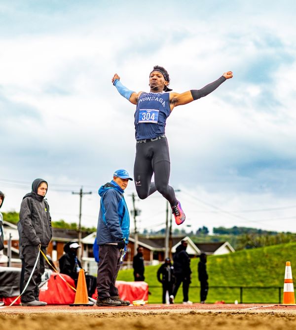 Ny'Quez Madison won his second consecutive national championship in the Triple Jump.