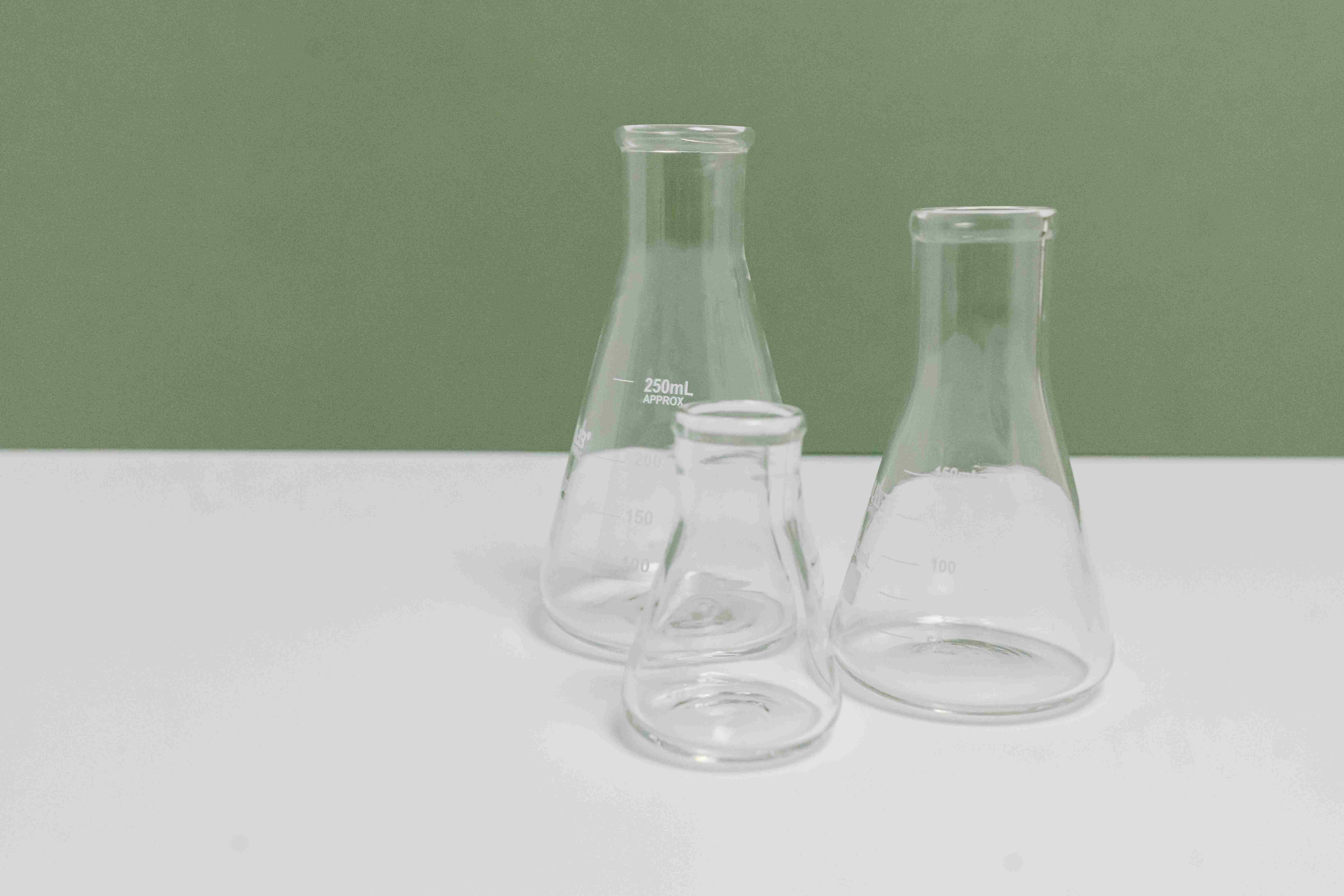 Empty chemical vials