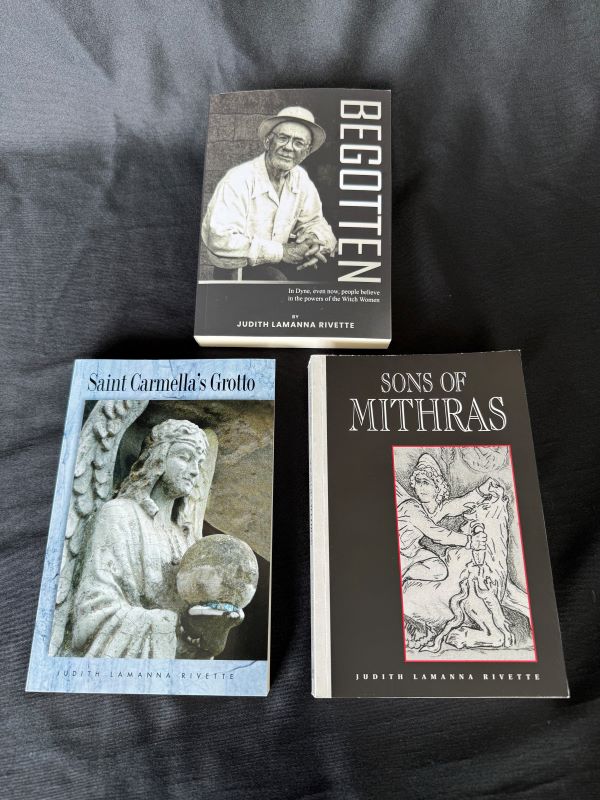 "Begotten" is the third and final book in her trilogy. An old family photo of her grandfather is featured on the front cover.
