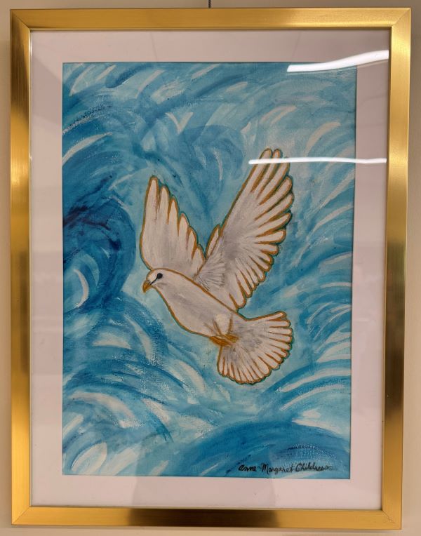 "Dove in Flight" by Anne Childress.