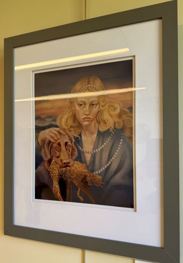 "Woman and Dog" by Alyssa Taddeo is one of her three submissions.