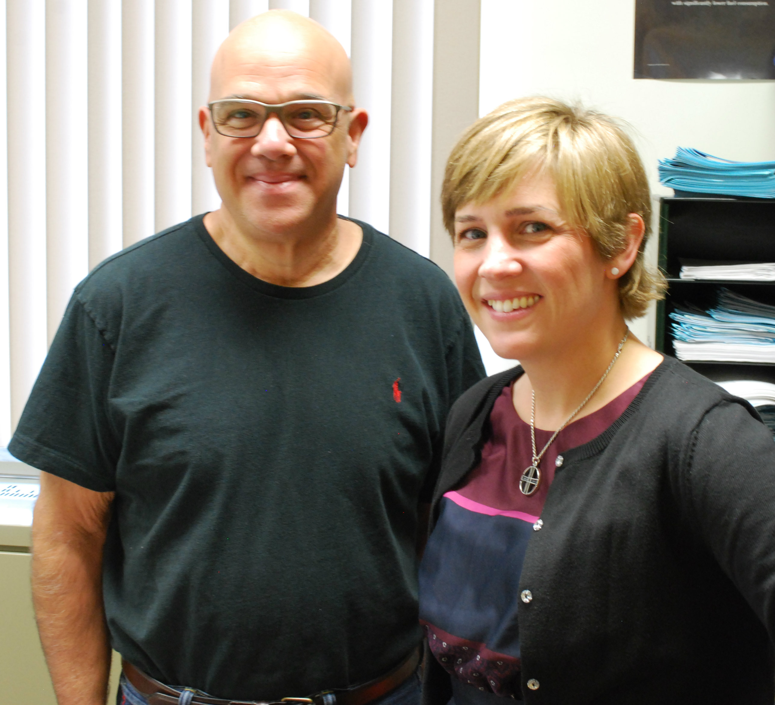Dr. Hunter with Professor Eugene Camerota