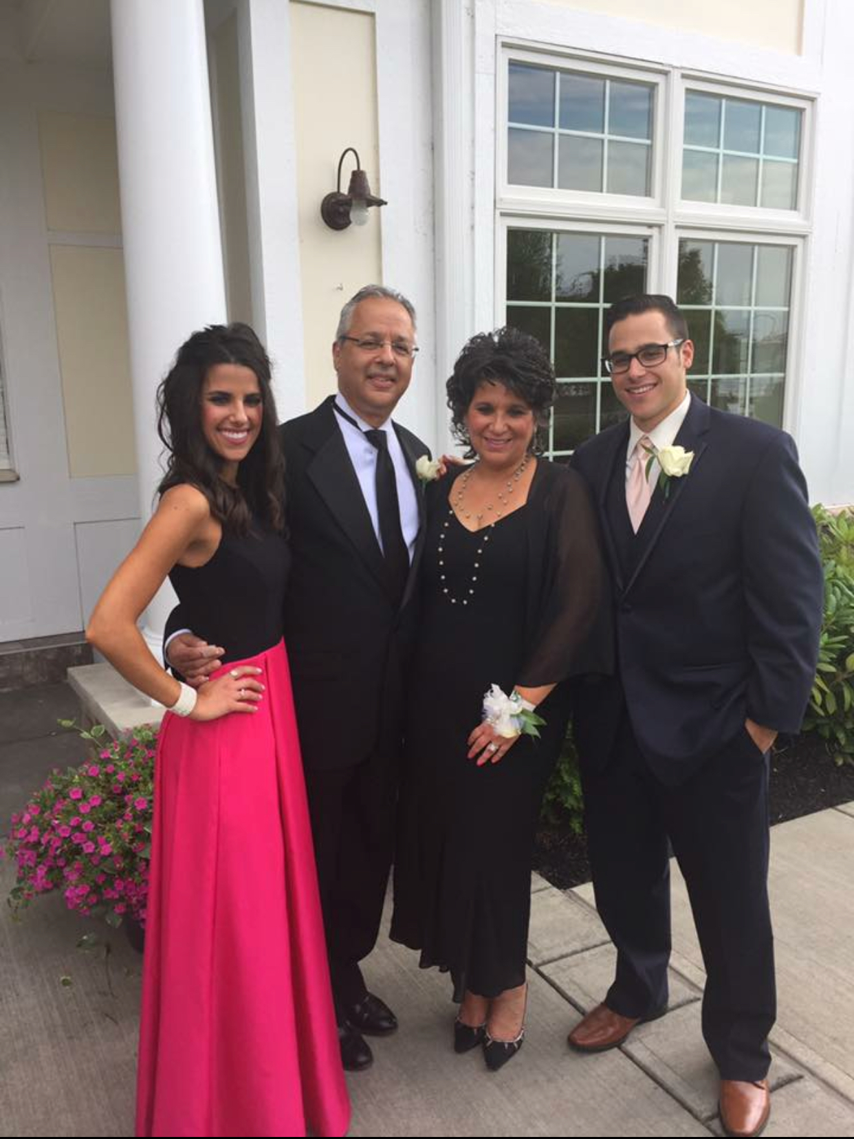 The Campagna Family: daughter Alyssa '08, James, his wife Lucille and son Jamie