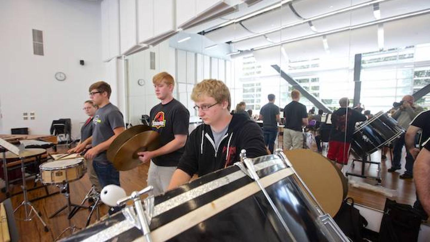 students in ensemble