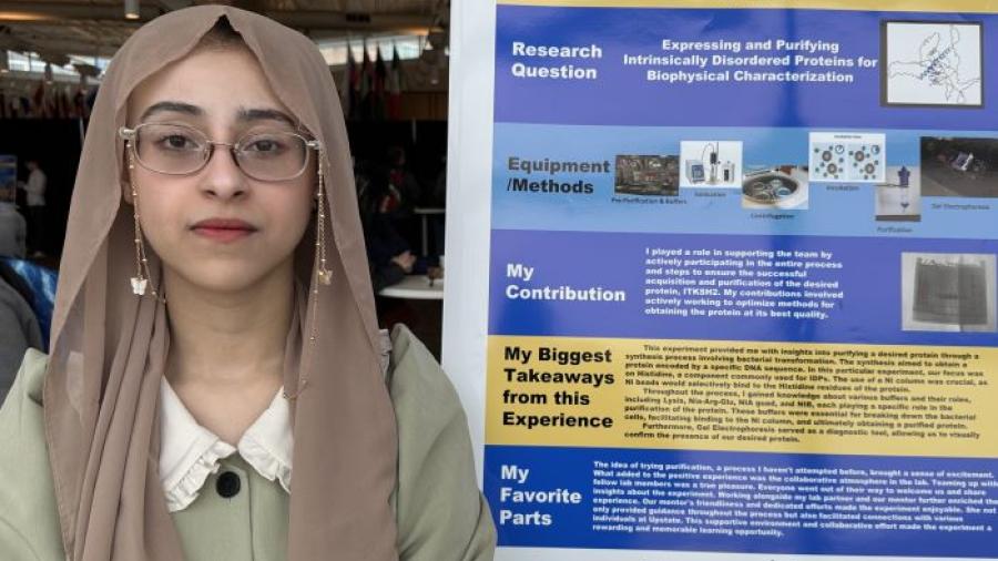Yama Nagi conducted research at SUNY Upstate Medical University as part of the uSURE Science Undergraduate Research Experience. She will be attending Upstate in the fall.