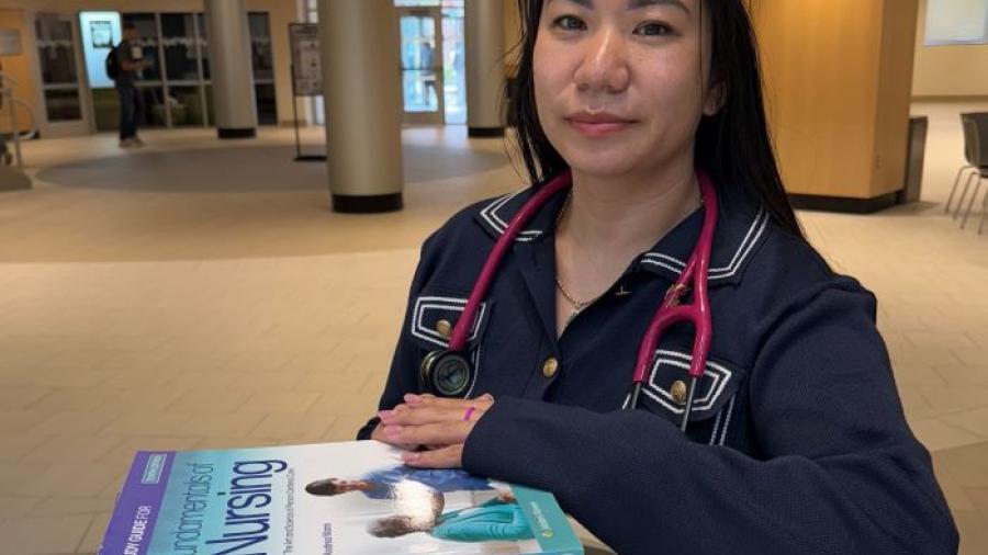 Trinh Ho is working toward her Nursing degree at OCC tuition-free thanks to the new SUNY Reconnect program.