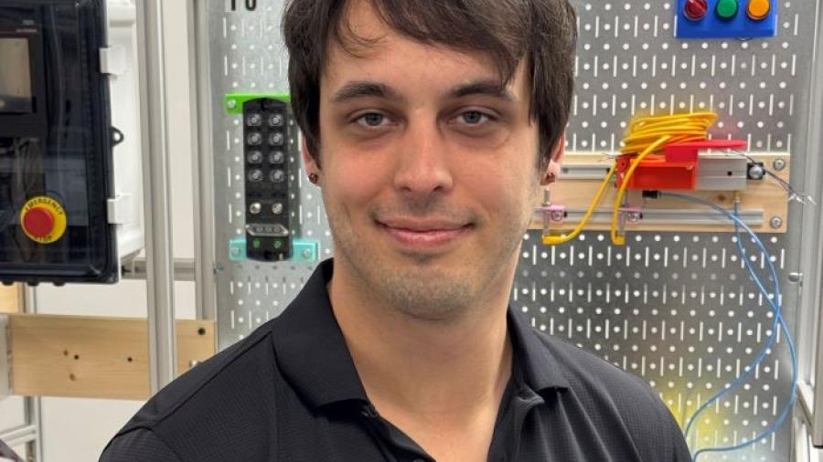 Justin Kuneman is in Onondaga Community College's Electromechanical Technology program. After he completes his degree next May, he will begin working at Micron Technology in Boise, Idaho.