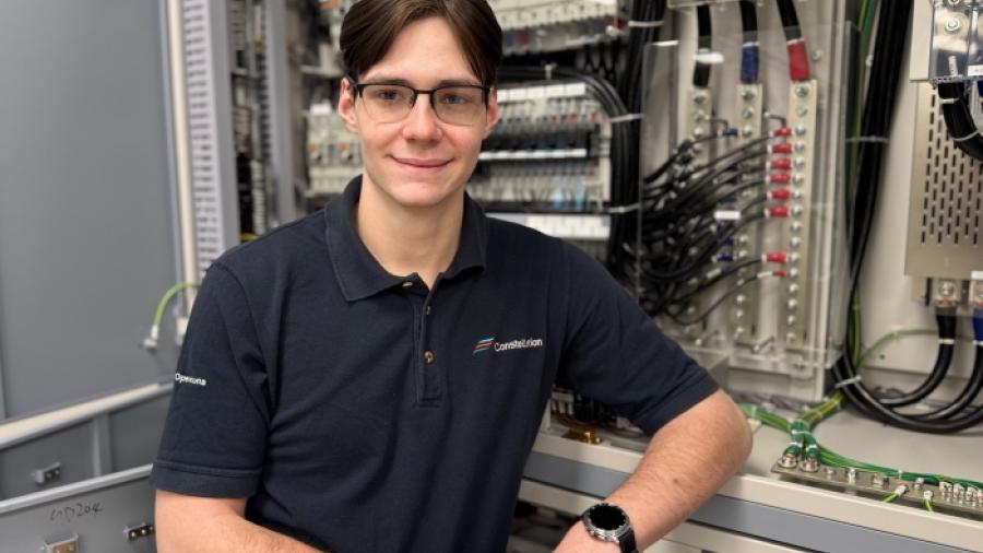 Andrew Blodgett '22 is a Equipment Operator at Nine Mile Point Unit 1 nuclear plant in Oswego County. He's a P-TECH student from Hannibal High School who received his high school diploma and Electrical Technology degree in 2022.