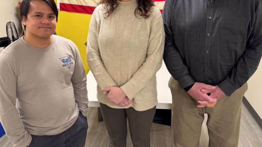 OCC's Office of Veterans and Military Services has been nationally recognized as "Military Friendly." Pictured in the office are (left to right) Dominick Kastner, Lisa Mooney, and Steve White.