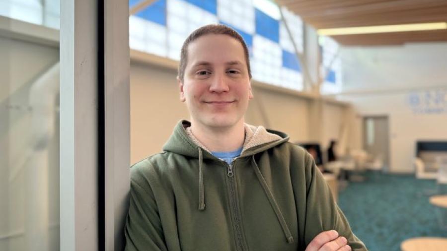 Ben Seigal is attending Onondaga Community College tuition-free thanks to the SUNY Reconnect program. He's overcome Long COVID and is completing two degrees this year.