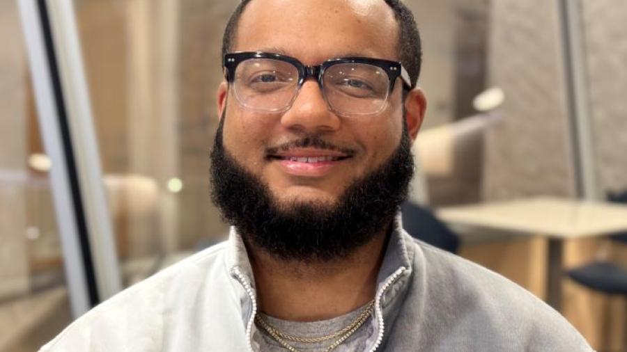 Rashawn Williams is a 29-year-old student attending Onondaga Community College tuition-free thanks to the SUNY Reconnect program. He will complete his Computer Information Systems degree later this year.