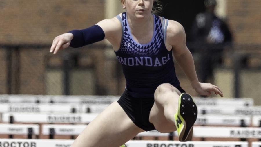 Hannah Wagner was one of four Lazers student-athletes to earn a national championship. She finished first in the 400 meter Hurdles competition.