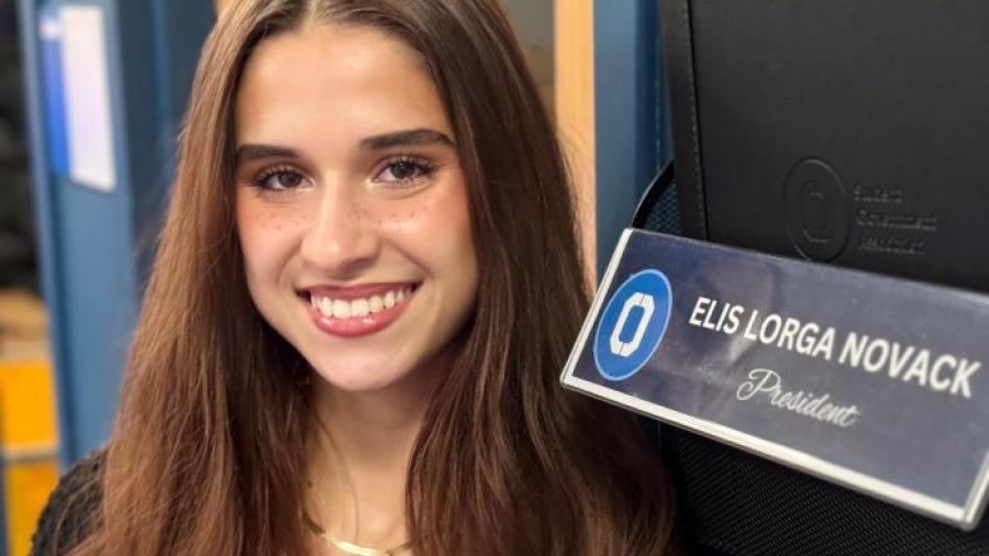Maria Elis Lorga Novack is President of Onondaga Community College's Student Government. She's a 2025 graduate of Fayetteville-Manlius High School who is working on completing her Nursing prerequisites.