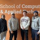 OCC Students (left to right) Ericka Ruffin, RJ Tinsley, Hunter Garrett, and Kah-Lelle Akins have been selected for paid internships at Micron in Boise, Idaho this summer.