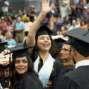 Students at Commencement