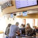 Students receiving assistance at the OCC Student Central service desk.