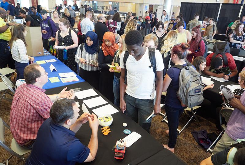 Students in the Gordon Great Room