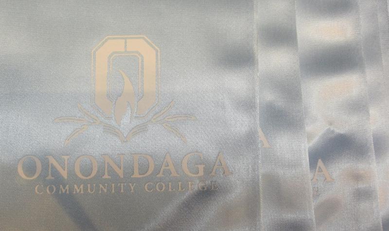 Blue stole for curriculum honorees