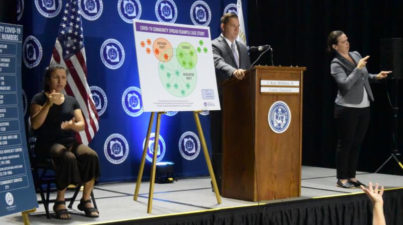 ASL Alums at County Executive Presser