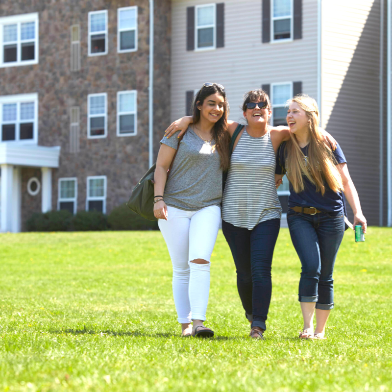 Group of students walking