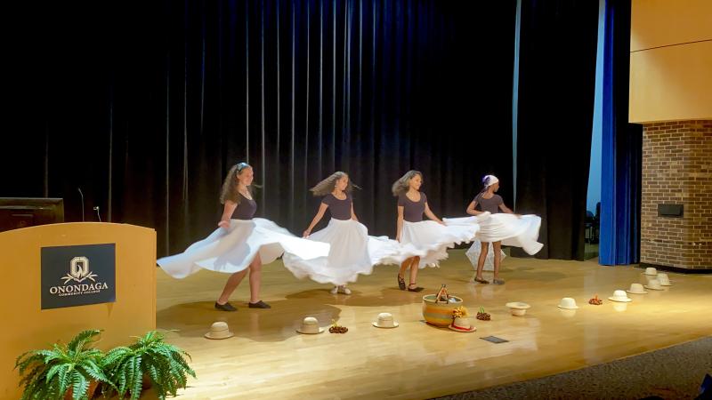 Local latinx dancers performing