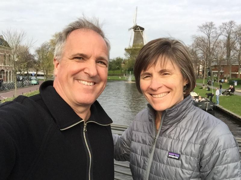 Eric Allyn (left) presented OCC $1 million dollars in honor of his wife, Meg O'Connell (right). The money will be used for the creation of the &quot;Meg O'Connell Center for Social Justice and Community Impact.&quot;