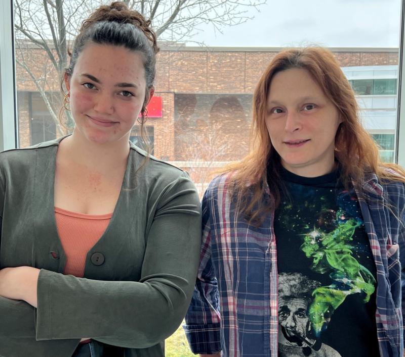 OCC students Olivia Kittleberger (left) and Sarah Foley (right) found OCC's Women's History Month events to be educational and informational.