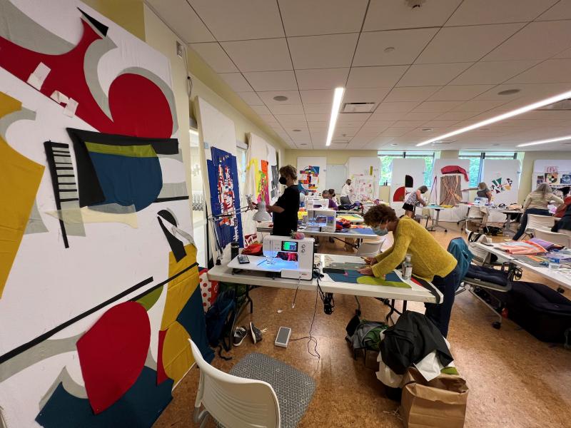 Quilters By The Lake spent two weeks on the OCC campus during the month of July.