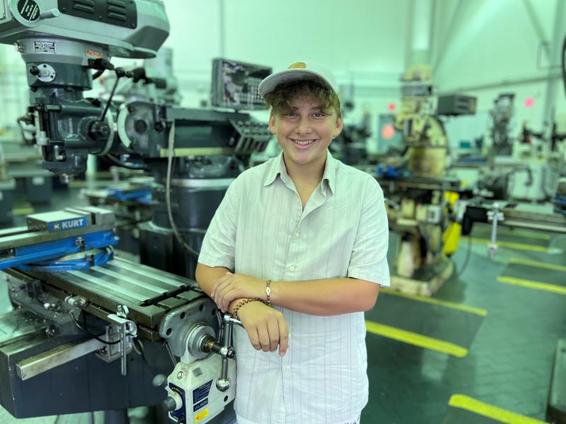 Ari Oviedo is taking classes at Onondaga Community College this summer. He's a member of East Syracuse Minoa High School's Spartan Academy.