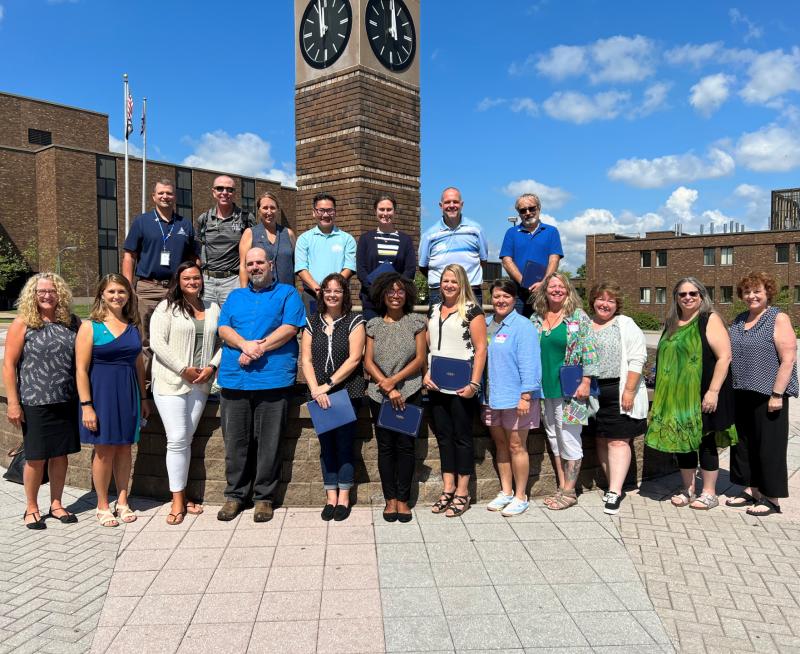 Faculty were recognized for earning an Association of College and University Educators Certificate in Effective College Instruction.