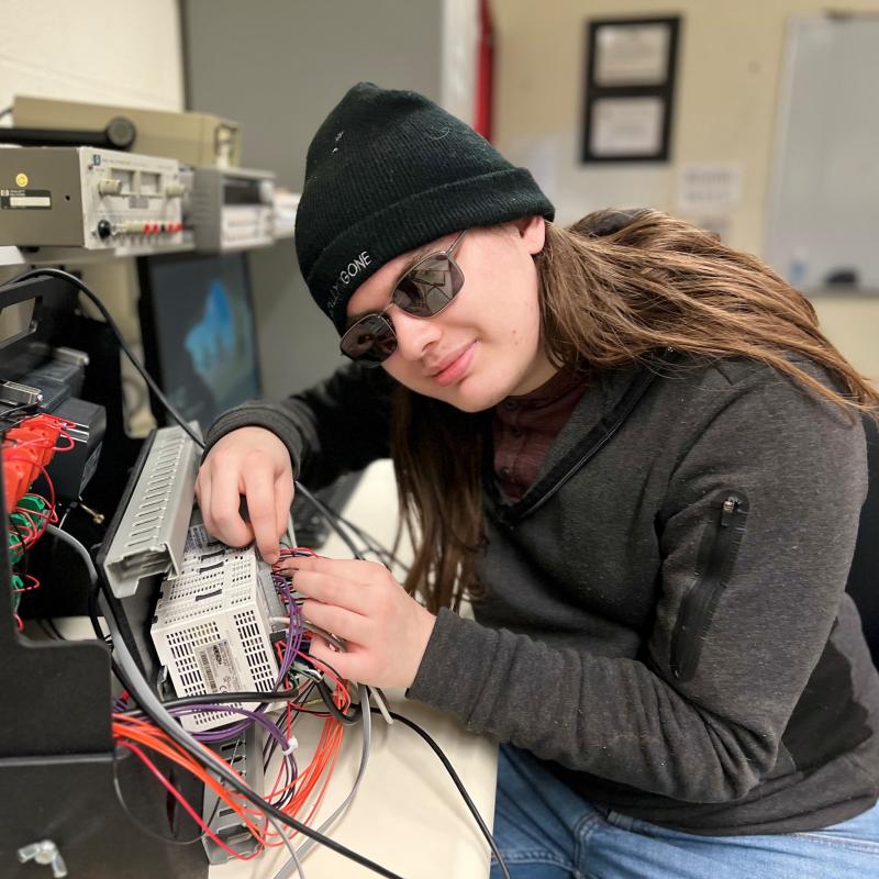 Maksymilian Suchomski is a 2022 graduate of Central Square High School who is enrolled in the P-TECH program. He will earn his Electrical Technology degree in May.